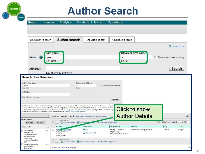 Author Search Click to show Author Details 33 33 