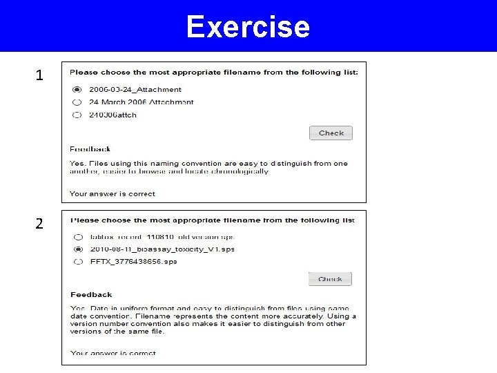 Exercise 1 2 