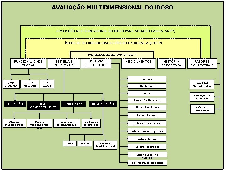 AVALIAÇÃO MULTIDIMENSIONAL DO IDOSO PARA ATENÇÃO BÁSICA (AMI AB) ÍNDICE DE VULNERABILIDADE CLÍNICO-FUNCIONAL-20 (IVCF