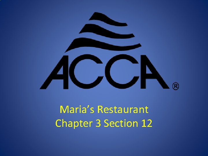 Maria’s Restaurant Chapter 3 Section 12 