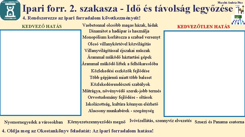 Maczkó András Pécs Ipari forr. 2. szakasza - Idő és távolság legyőzése 4. Rendszerezze Maczkó András Pécs Ipari forr. 2. szakasza - Idő és távolság legyőzése 4. Rendszerezze