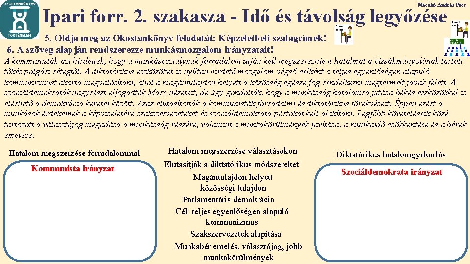 Maczkó András Pécs Ipari forr. 2. szakasza - Idő és távolság legyőzése 5. Oldja Maczkó András Pécs Ipari forr. 2. szakasza - Idő és távolság legyőzése 5. Oldja