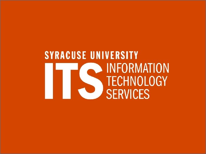 Syracuse University, Information Technology Services 
