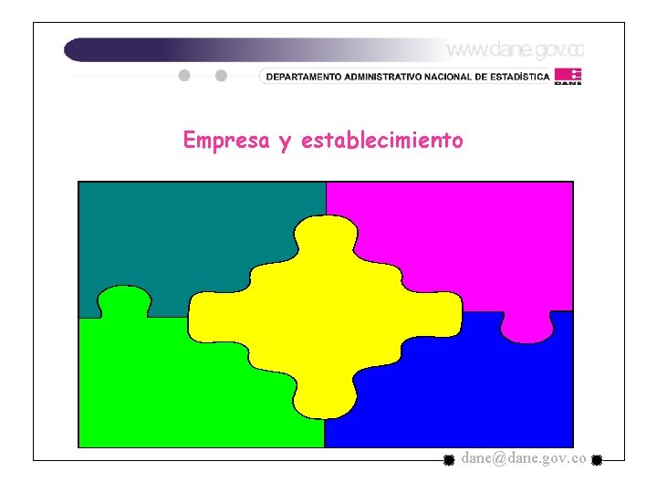 Empresa y establecimiento dane@dane. gov. co Empresa y establecimiento dane@dane. gov. co