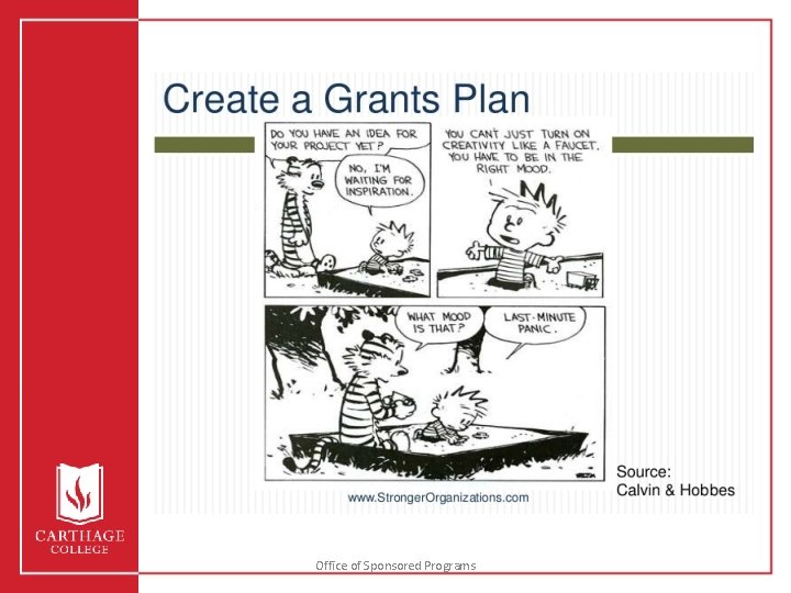 Office of Sponsored Programs 