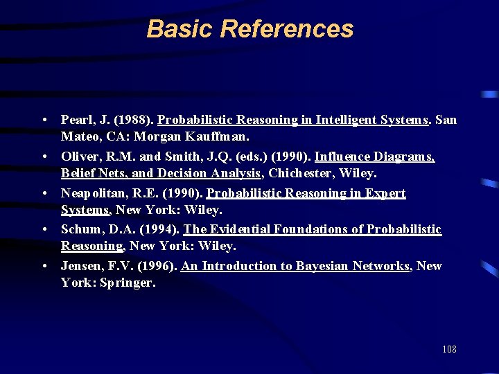 Introduction To Bayesian Networks Based On The Tutorials