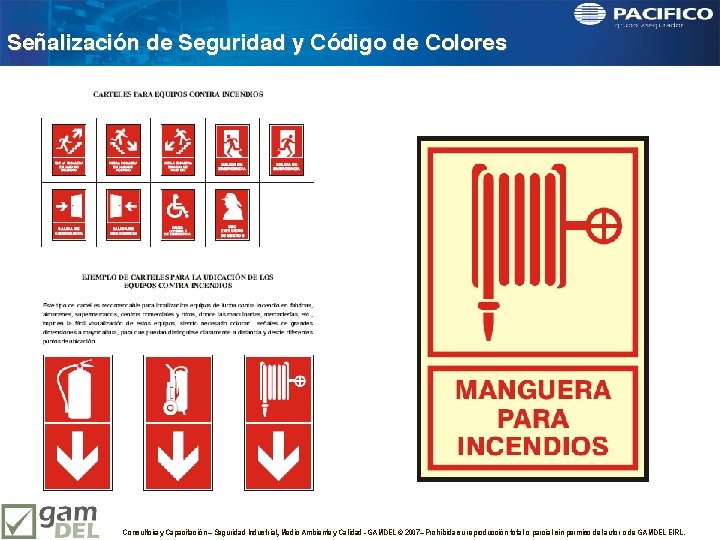 Señalización de Seguridad y Código de Colores Consultoría y Capacitación – Seguridad Industrial, Medio