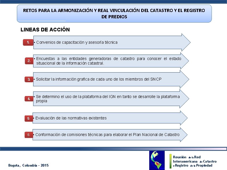 RETOS PARA LA ARMONIZACIÓN Y REAL VINCULACIÓN DEL CATASTRO Y EL REGISTRO DE PREDIOS
