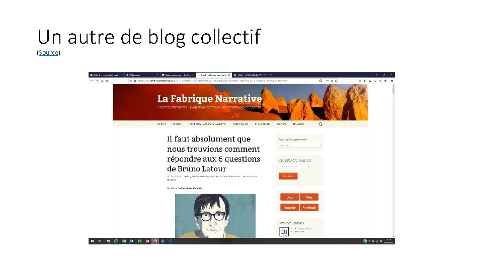 Un autre de blog collectif (Source) 