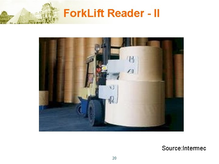 Fork. Lift Reader - II Source: Intermec 20 