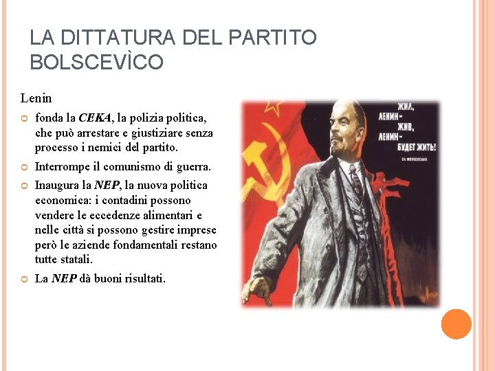 LA RIVOLUZIONE RUSSA E IL TOTALITARISMO DI STALIN