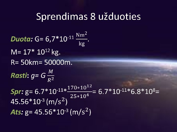 Sprendimas 8 užduoties • 