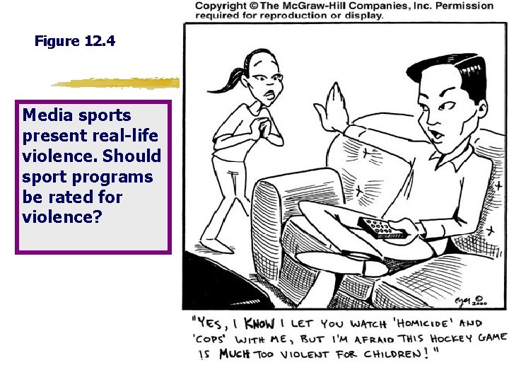 Figure 12. 4 Media sports present real-life violence. Should sport programs be rated for