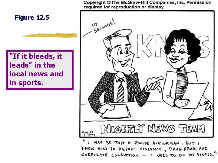 Figure 12. 5 “If it bleeds, it leads” in the local news and in