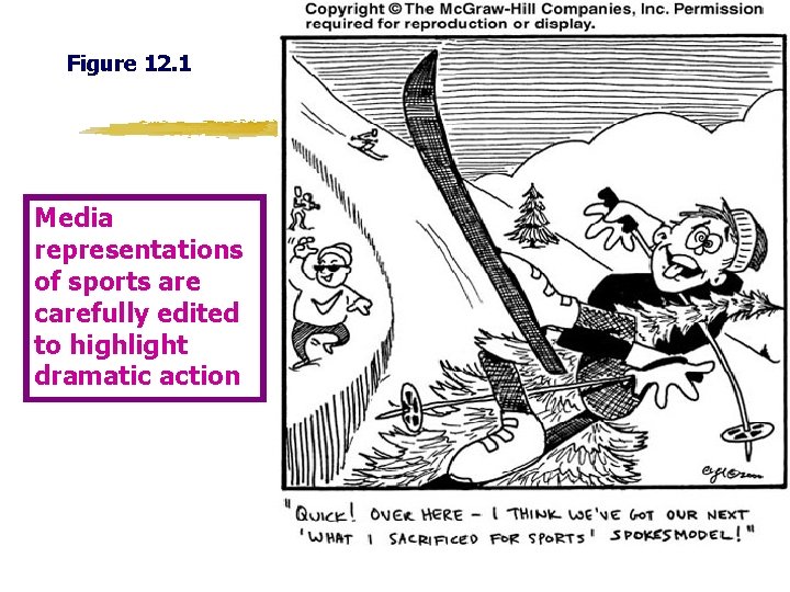 Figure 12. 1 Media representations of sports are carefully edited to highlight dramatic action