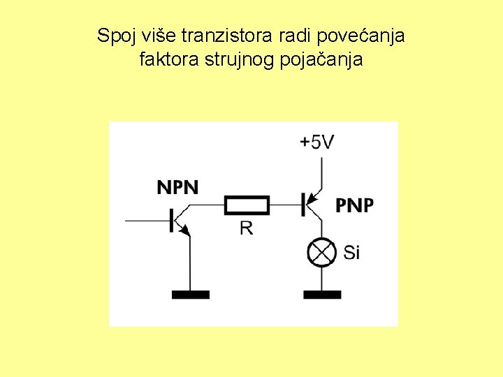 Spoj više tranzistora radi povećanja faktora strujnog pojačanja 