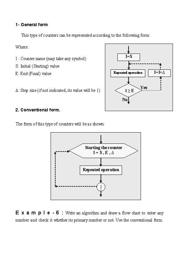 1 - General form This type of counters can be represented according to the