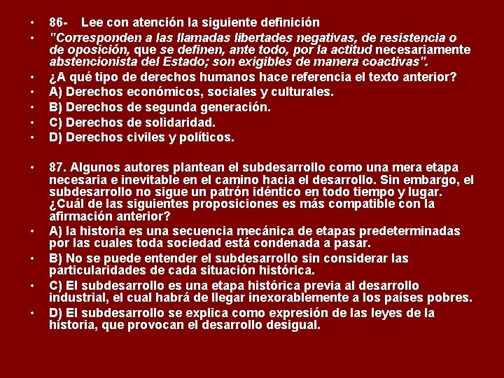  • • • 86 - Lee con atención la siguiente definición "Corresponden a