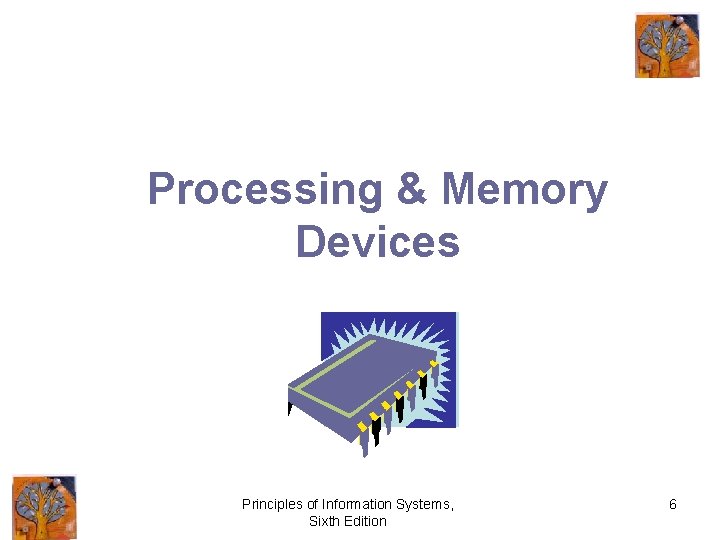 Processing & Memory Devices Principles of Information Systems, Sixth Edition 6 