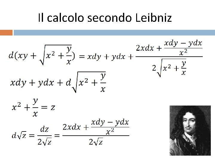 Il calcolo secondo Leibniz 