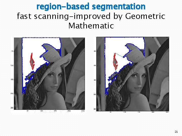 region-based segmentation fast scanning-improved by Geometric Mathematic 21 