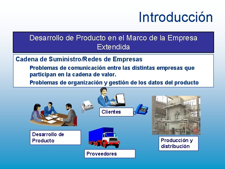 Introducción Desarrollo de Producto en el Marco de la Empresa Extendida Cadena de Suministro/Redes Introducción Desarrollo de Producto en el Marco de la Empresa Extendida Cadena de Suministro/Redes
