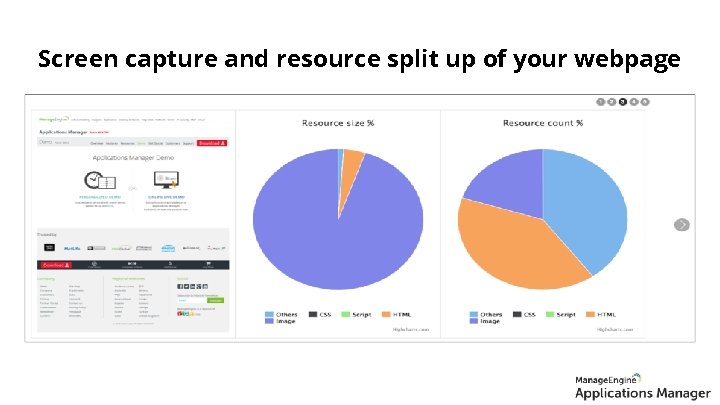 Screen capture and resource split up of your webpage 