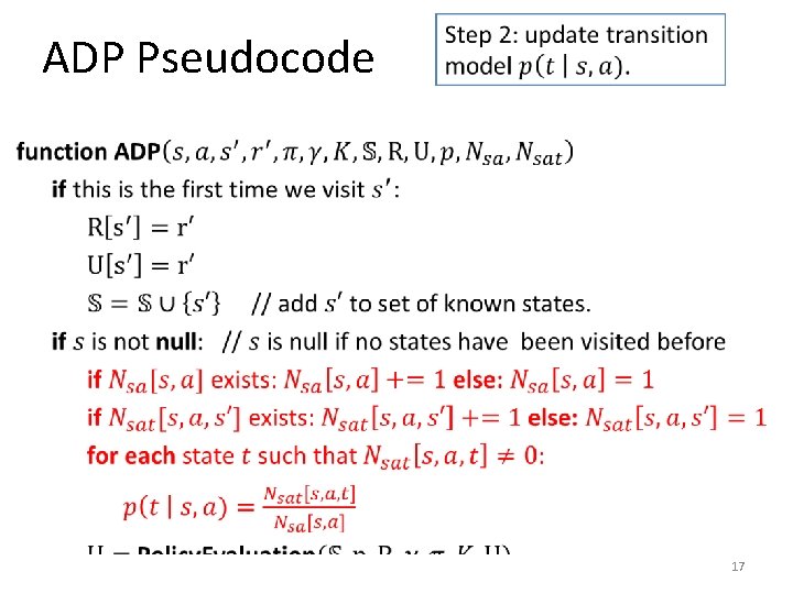 ADP Pseudocode • 17 