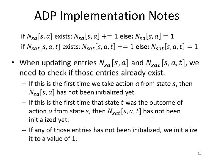 ADP Implementation Notes • 21 