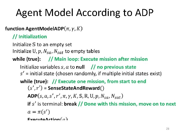 Agent Model According to ADP • 23 