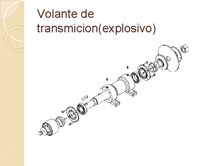 Volante de transmicion(explosivo) 