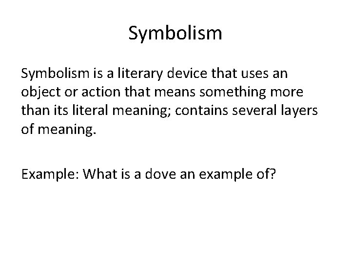 Literary Devices Unit 3 Notes Literary Devices Example