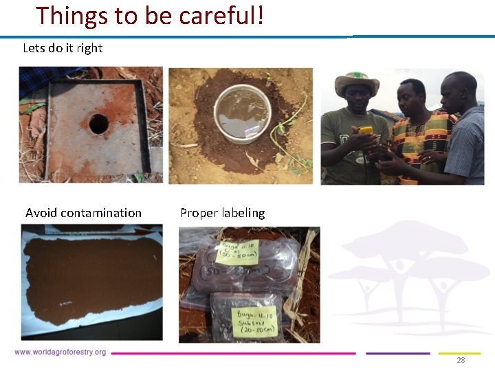 Things to be careful! Lets do it right Avoid contamination Proper labeling 28 Things to be careful! Lets do it right Avoid contamination Proper labeling 28