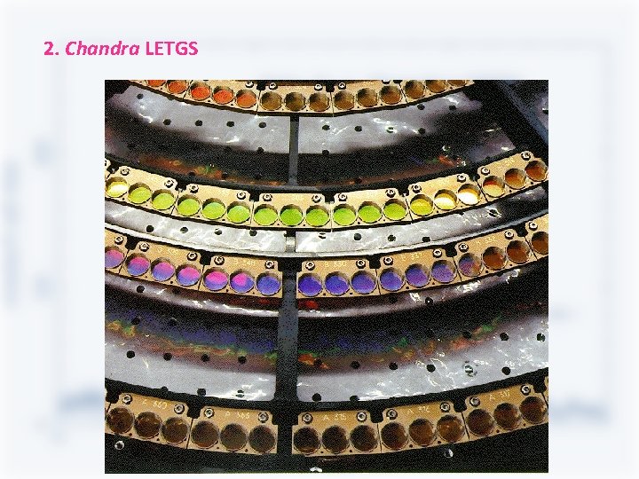 2. Chandra LETGS 2. Chandra LETGS