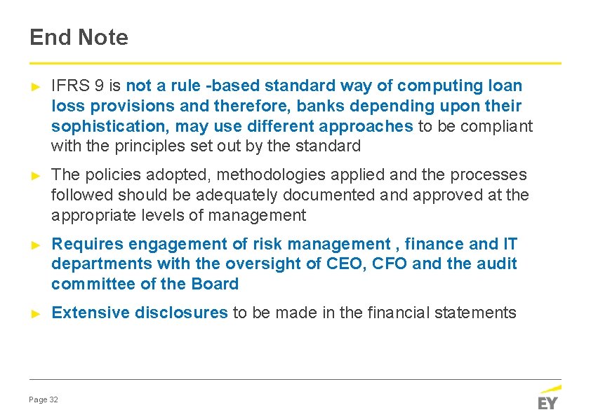 End Note ► IFRS 9 is not a rule -based standard way of computing