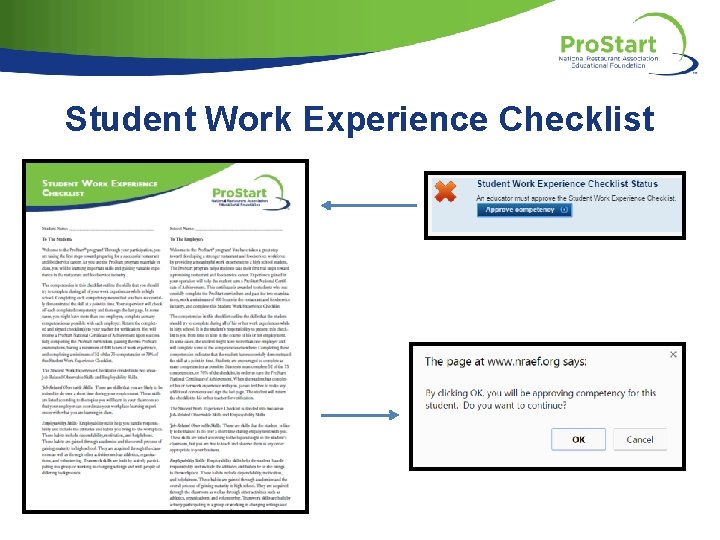 Student Work Experience Checklist 