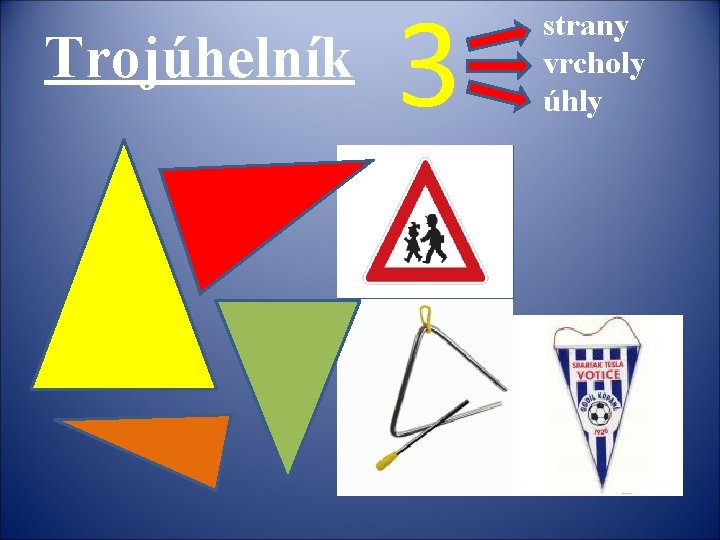 Trojúhelník 3 strany vrcholy úhly 