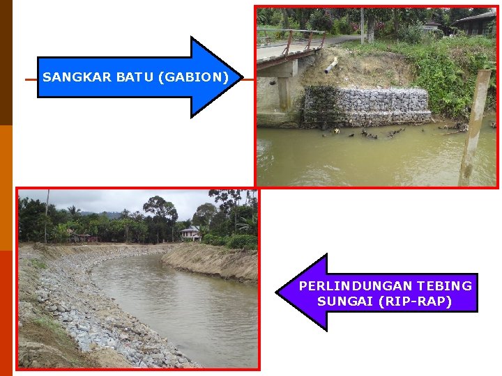 SANGKAR BATU (GABION) PERLINDUNGAN TEBING SUNGAI (RIP-RAP) 