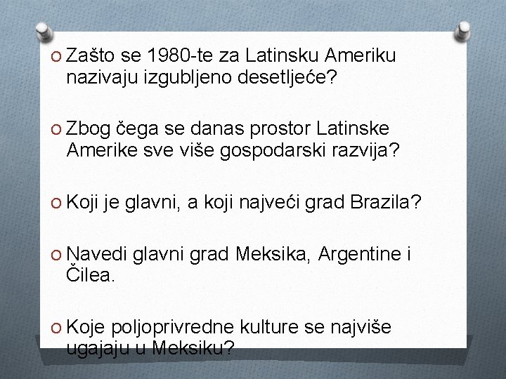 O Zašto se 1980 -te za Latinsku Ameriku nazivaju izgubljeno desetljeće? O Zbog čega