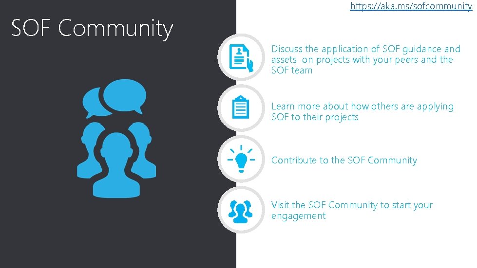 Click Community to edit Master title style SOF https: //aka. ms/sofcommunity Discuss the application