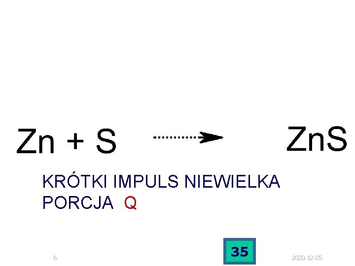 KRÓTKI IMPULS NIEWIELKA PORCJA Q 6 35 2020 -12 -05 KRÓTKI IMPULS NIEWIELKA PORCJA Q 6 35 2020 -12 -05