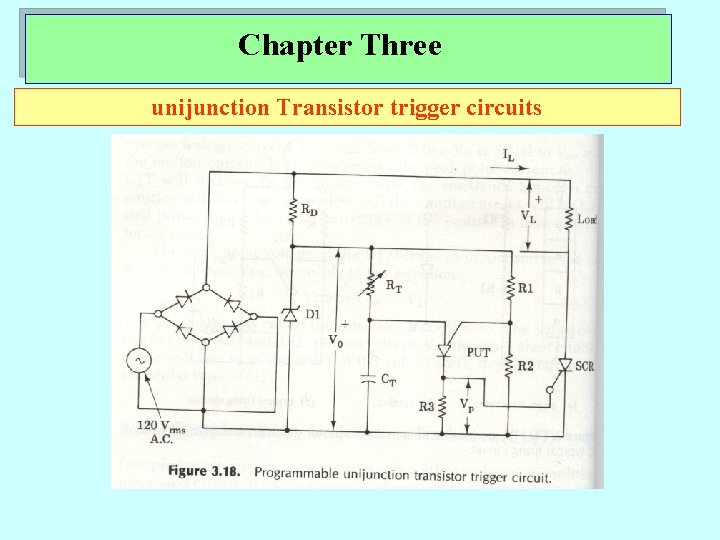 Chapter Three unijunction Transistor trigger circuits 