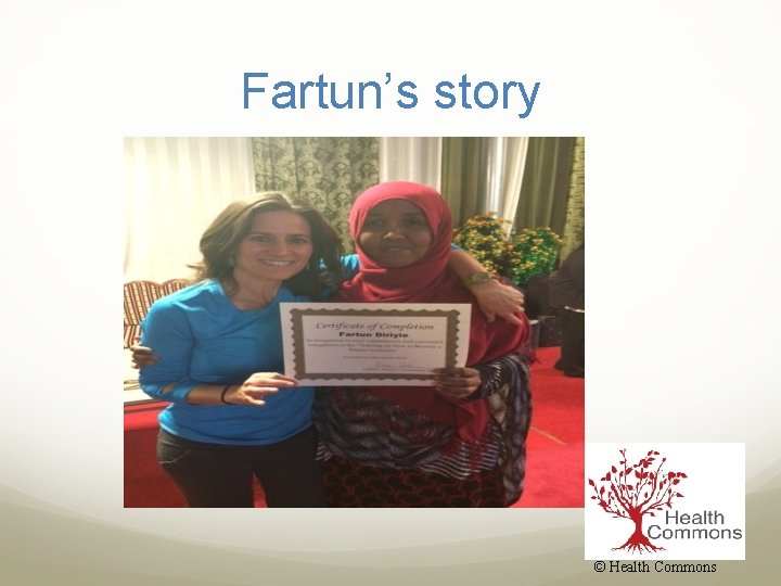 Fartun’s story © Health Commons 