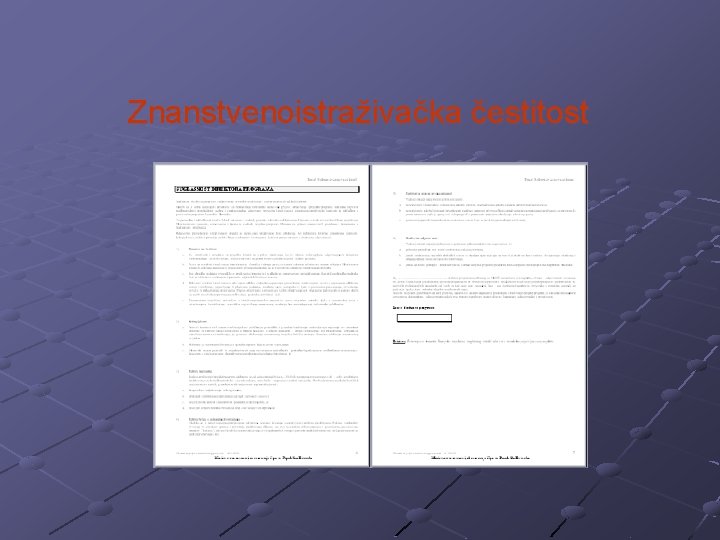 Znanstvenoistraživačka čestitost 