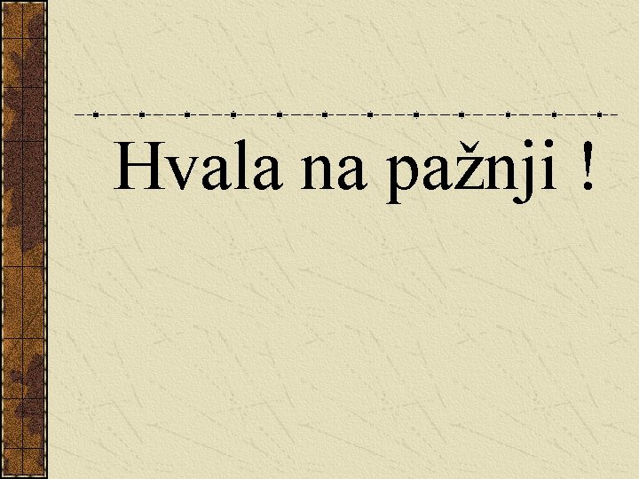 Hvala na pažnji ! 