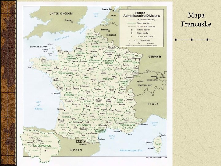 Mapa Francuske 