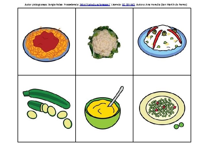 Autor pictogramas: Sergio Palao Procedencia: http: //catedu. es/arasaac/ Licencia: CC (BY-NC) Autora: Ana Heredia