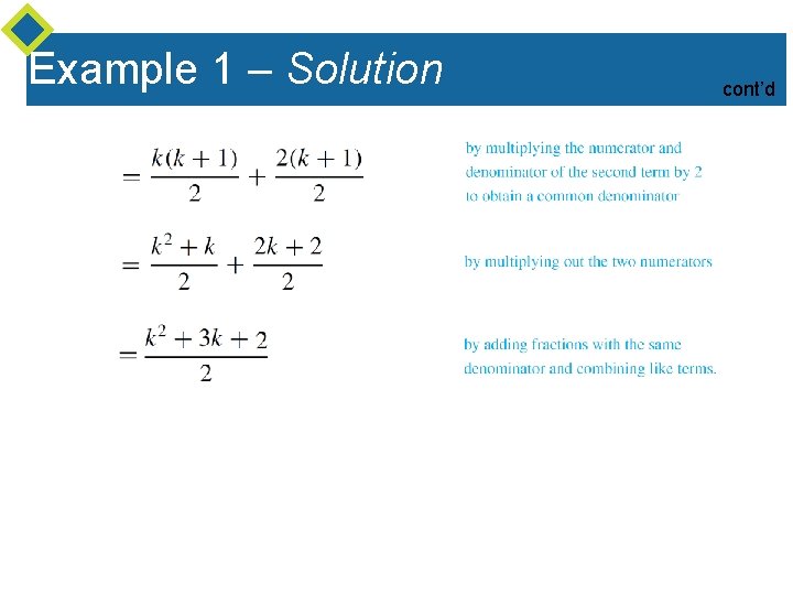 Example 1 – Solution cont’d 