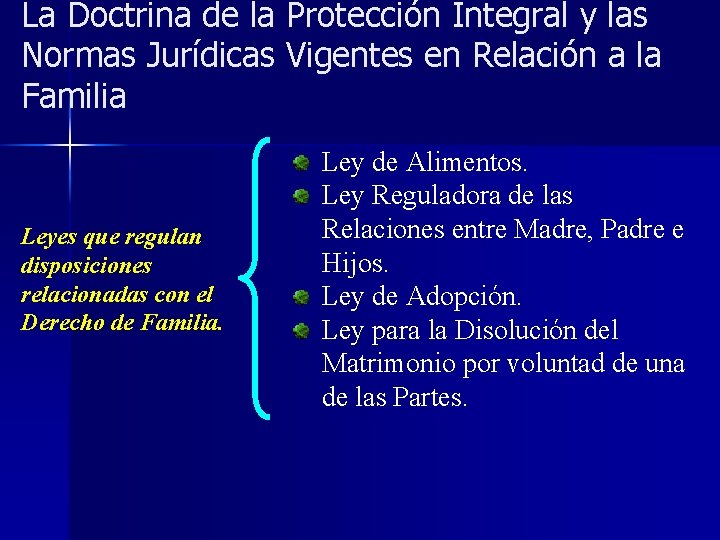 La Doctrina de la Protección Integral y las Normas Jurídicas Vigentes en Relación a