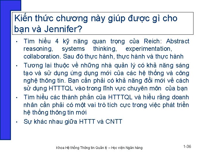 Kiến thức chương này giúp được gì cho bạn và Jennifer? • • Tìm Kiến thức chương này giúp được gì cho bạn và Jennifer? • • Tìm